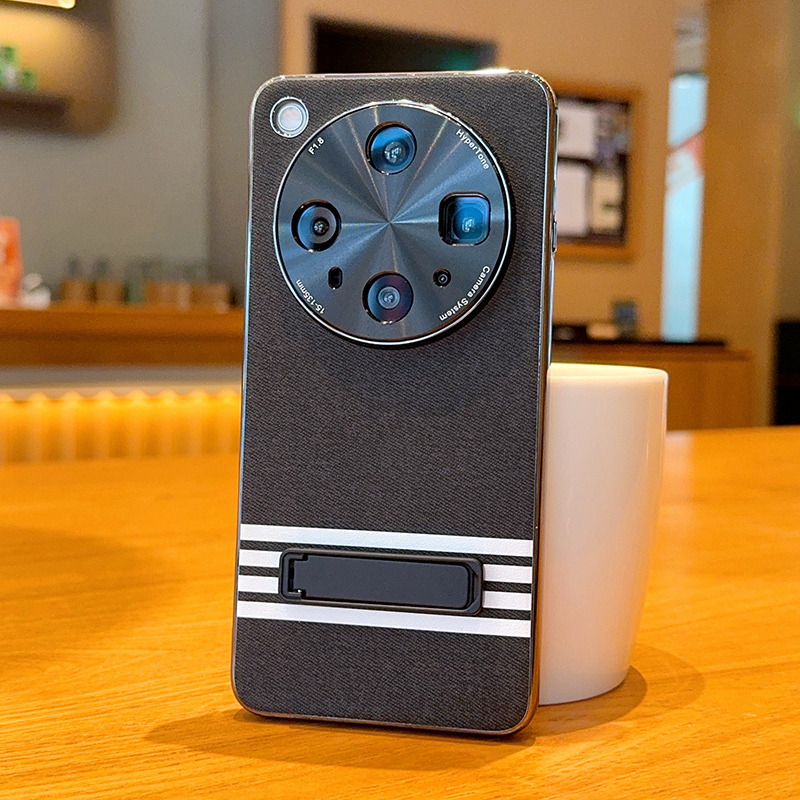 适用于OPPOFindX8s手机壳全包电镀皮纹oppofindx8s+全包防摔皮质保护套FindX8Ultra简约四行支架