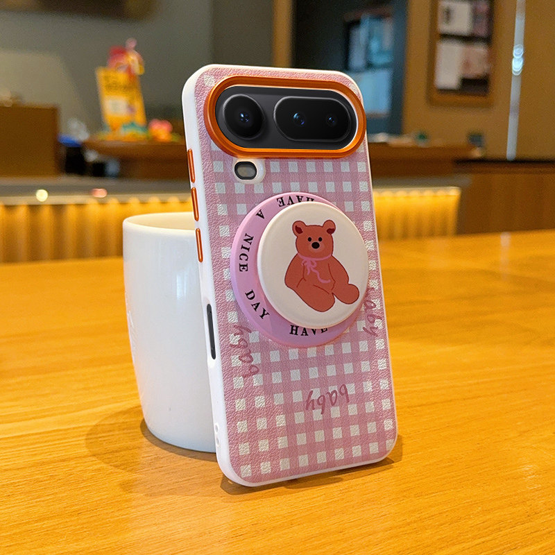 适用荣耀Magic8ProAir手机壳全包奢华Magic8ProAir保护套潮牌x防摔甲纯色网红创意格纹气襄支架