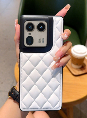 适用于摩托罗拉X50Ultra手机壳创意菱格小香风时尚外壳motox50ultra防摔商务保护套x50ultra简约商务情侣潮款