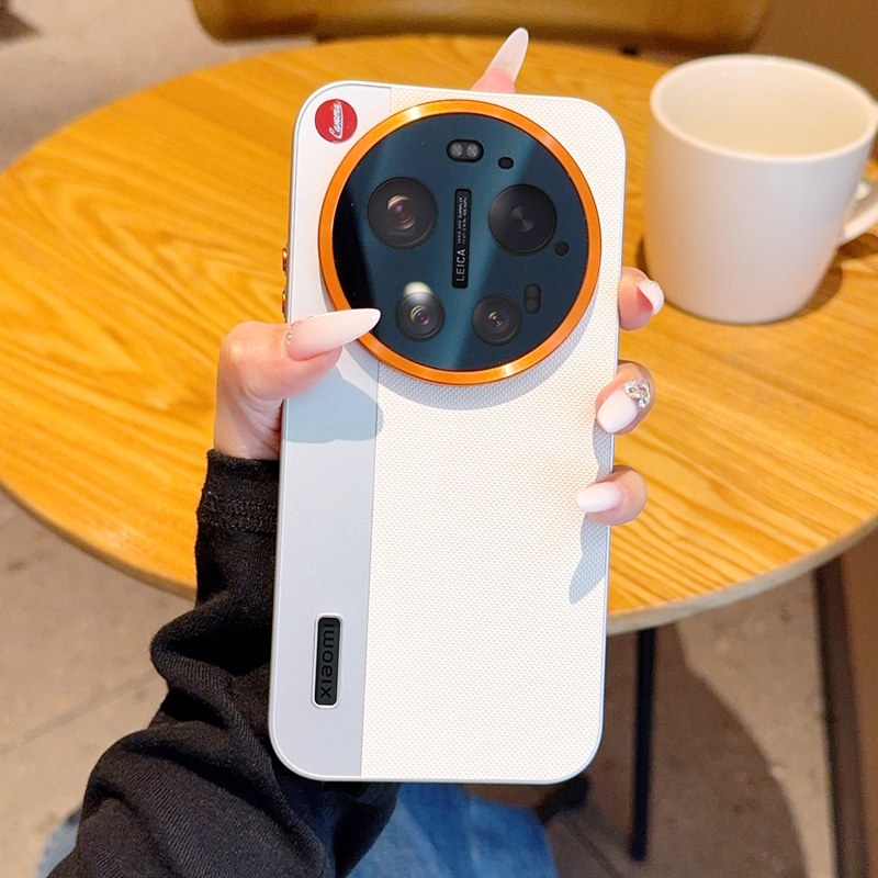 适用小米17Ultra手机壳全包网红超薄创意徕卡标相机款小米17Ultra保护套奢华超薄双拼色