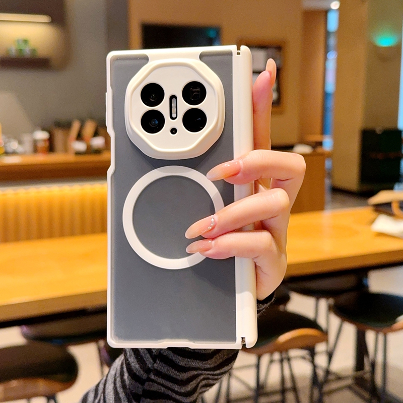 适用于华为MateXT手机壳全包防摔双中轴展界华为MateXTs折叠屏保护套磁吸磨砂肤感