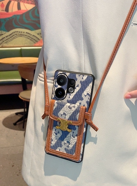 适用于vivos30手机壳高级感网红潮牌蓝色皮纹ivos30promini高档防摔硬保护套创意个性斜挎挂绳女款