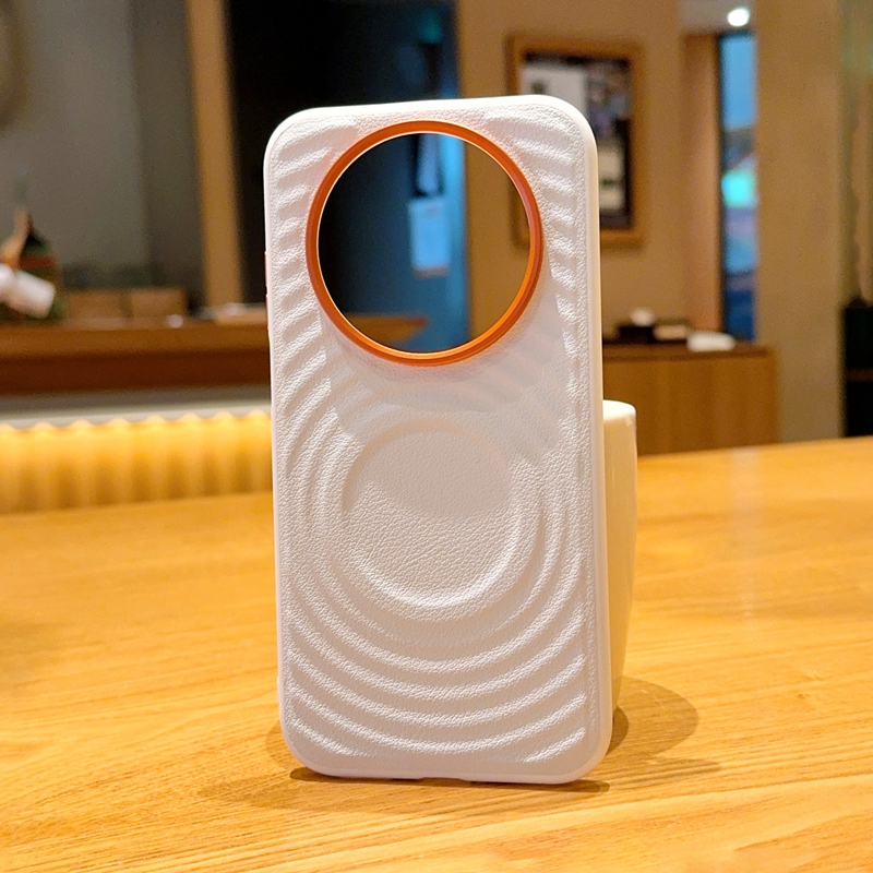 【现货】适用华为Mate70Air手机壳网红金甲奢华皮纹硬壳华为Mate70Air防摔保护套潮牌磁吸波漾纹