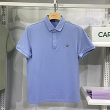 CARTELO鳄鱼男POLO衫棉质百搭商务翻领T恤2024年夏季潮流短袖上衣