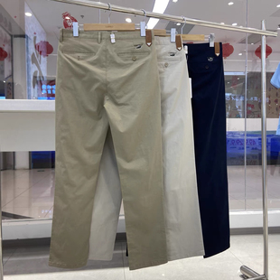 纯棉休闲裤 商务西裤 2025年新款 宽松百搭长裤 直筒裤 卡帝乐鳄鱼男士