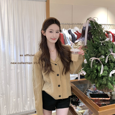 AS OFFICIAL-乖乖老钱polo复古麻花保暖毛衣80821