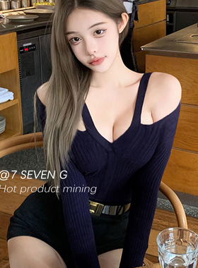 7 SEVEN G-收腰毛衣辣妹上衣毛织保暖毛衣DR1M20260