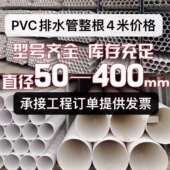 160 110 200 250 400 PVC水管排水管排烟排污专用塑料管50 315