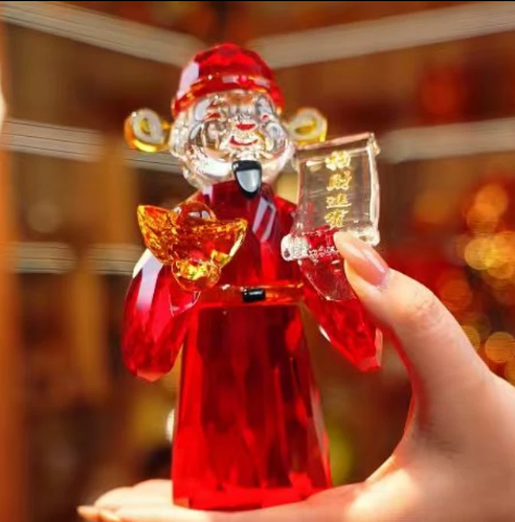 K9水晶财神家居装饰品书桌影视柜酒柜餐边柜摆件