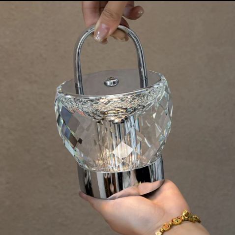 高端K9水晶灯摆件卧室小台灯日常送礼奢侈摆件