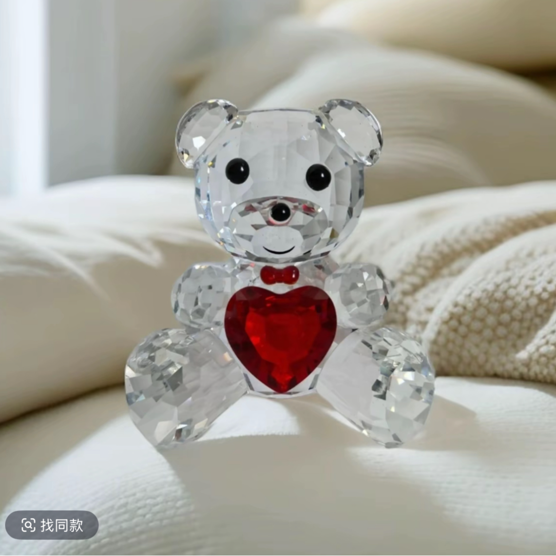 水晶熊礼盒K9装饰摆件送女友生日礼物桌面卧室高档礼品