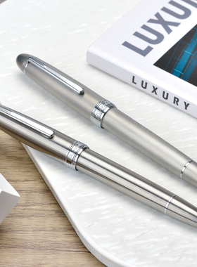 意斯华Asvine J16 钛合金活塞上墨JOWO尖钢笔 成人高档商务签字笔
