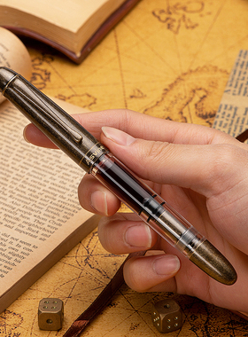 意斯华Asvine P30鱼雷款树脂活塞上墨钢笔复古黄铜高档练字书写笔