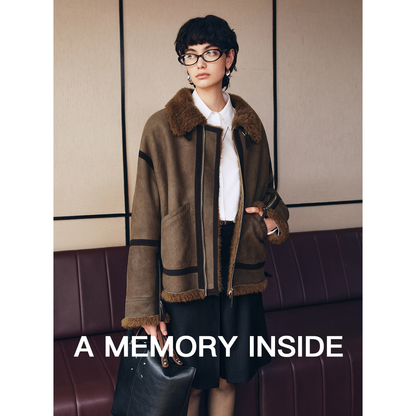 进口美利奴羊皮毛一体外套