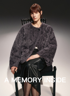 A Memory Inside慵懒风小湖羊皮毛一体休闲环保皮草外套女冬季