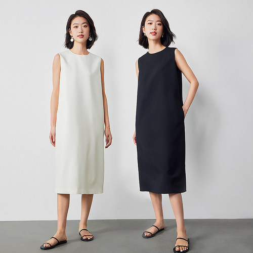 夏季真丝羊毛显瘦连衣裙