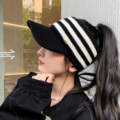 毛绒帽子女冬季2024新款跑步