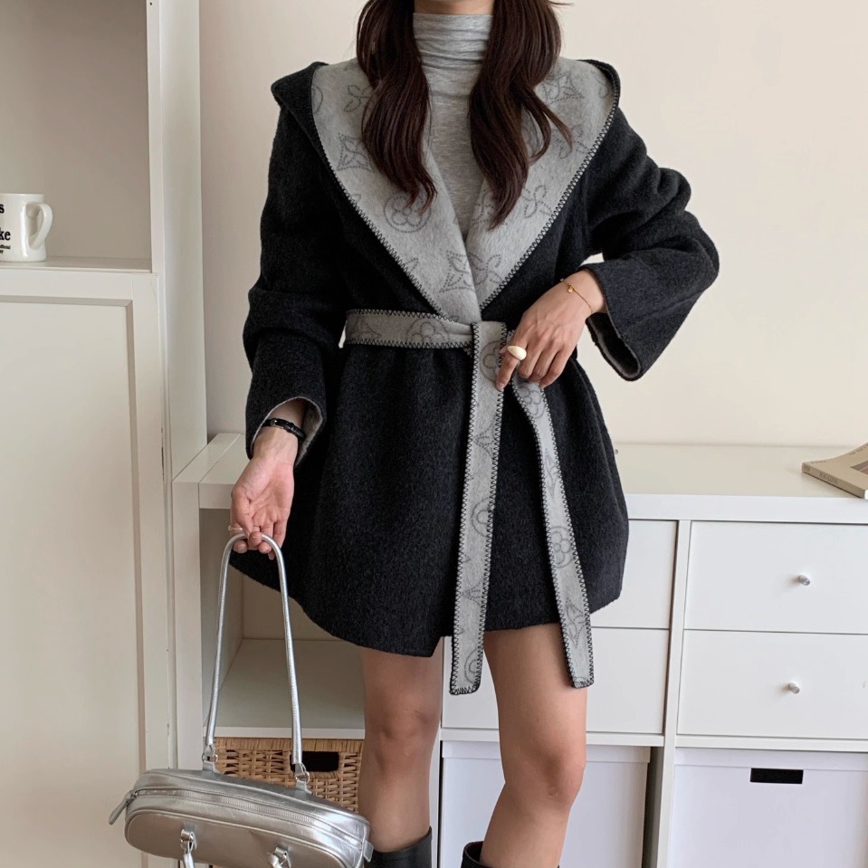 双面羊毛大衣女小个子秋冬新款