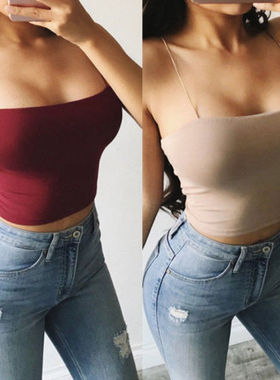 Womens Casual Tank Tops Vest Sleeveless Crop Tops blusas背心