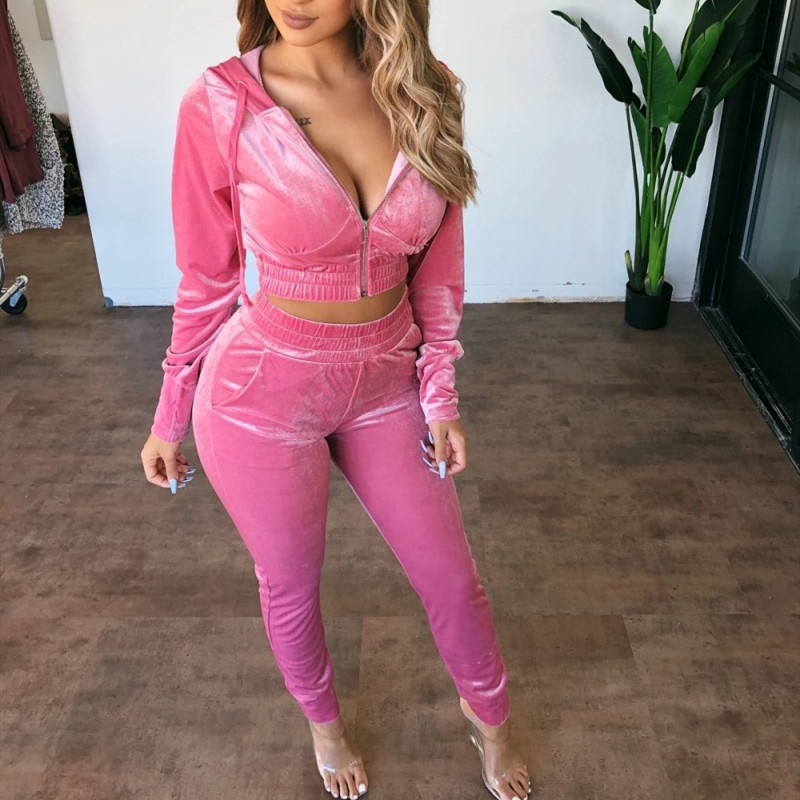 Pants Leggings 2 Piece Set Outfits Tracksuit Sweatsuit两件套