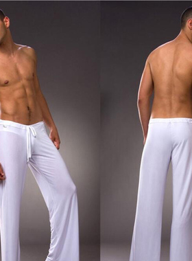 Loose ice silk nylon plus size trousers yoga pants冰丝瑜伽裤
