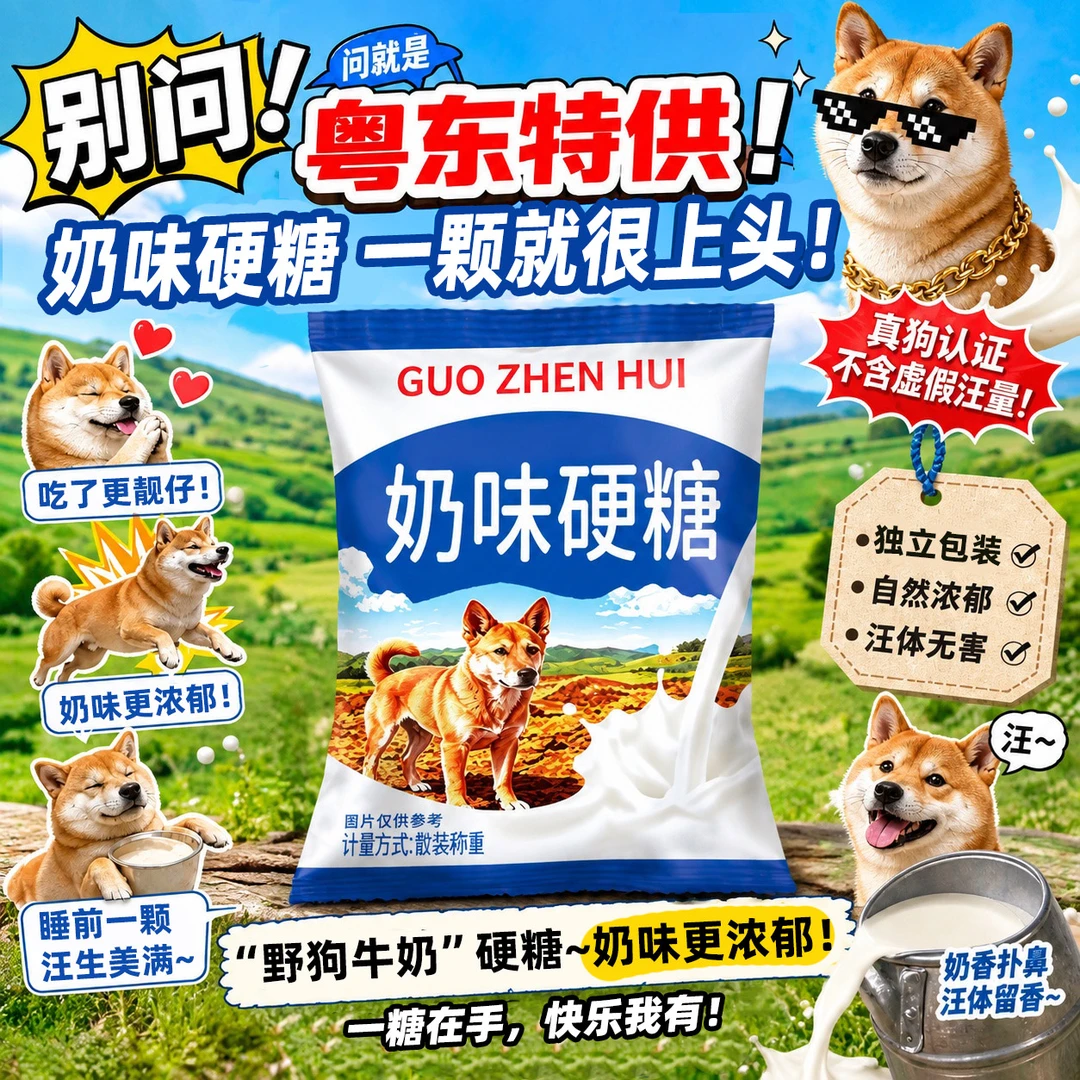 果真汇趣味整蛊粤西奶味硬糖搞怪
