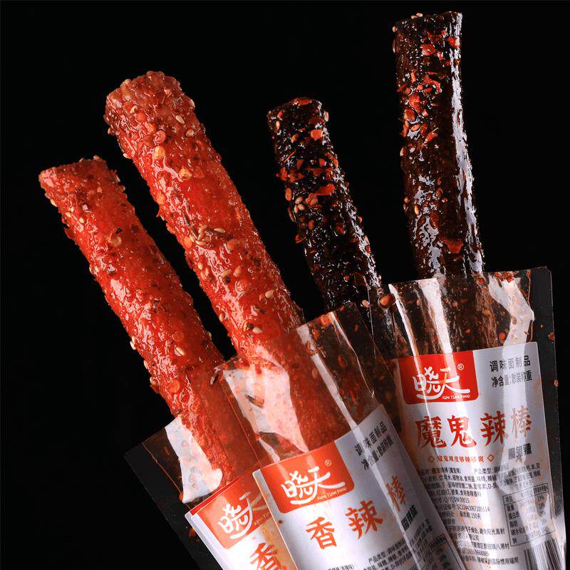 晓天一根大长筋爆辣口味面筋制品