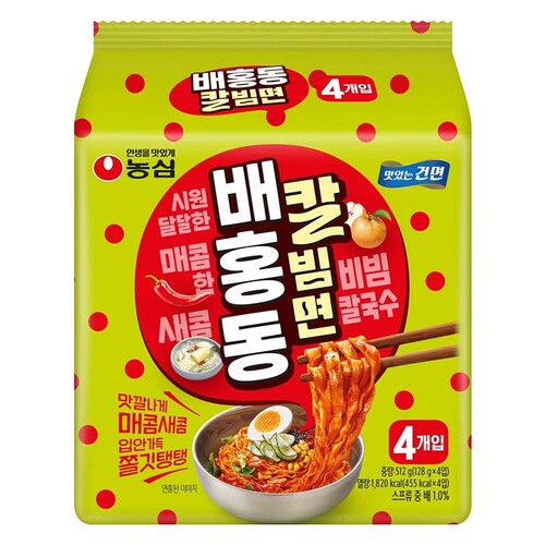 韩国进口NONG SHIM农心韩式甜辣刀削面韩式拌面方便面速食拉面