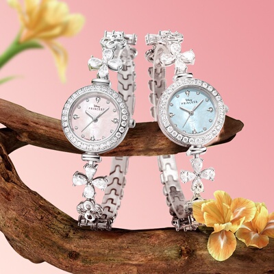 迪士尼手表Disney/迪士尼 公主系列轻奢腕表女士气质小清新贝母