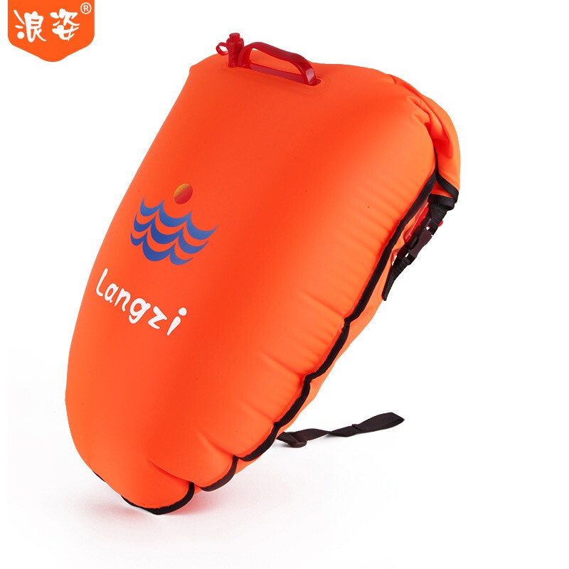 浪姿L19双储物袋尼龙布户外跟屁虫游泳浮漂防水储物加便携外挂袋
