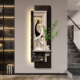 意式 饰画造景走廊过道挂画轻奢高级感入户正对门壁灯画 极简玄关装