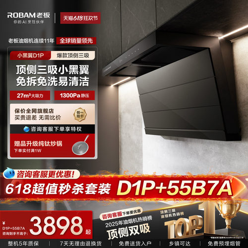 热销爆款！老板小黑翼D1P大吸力