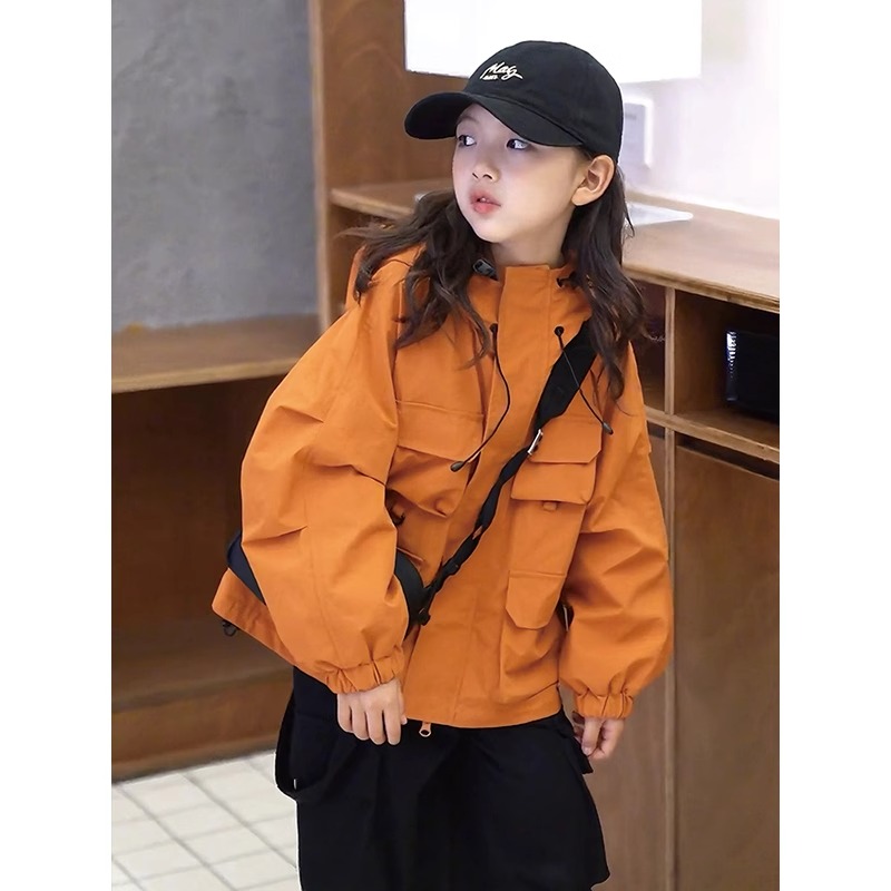 女童冲锋衣秋冬2025新款洋气儿童夹棉韩版冬装女孩冬季时髦外套