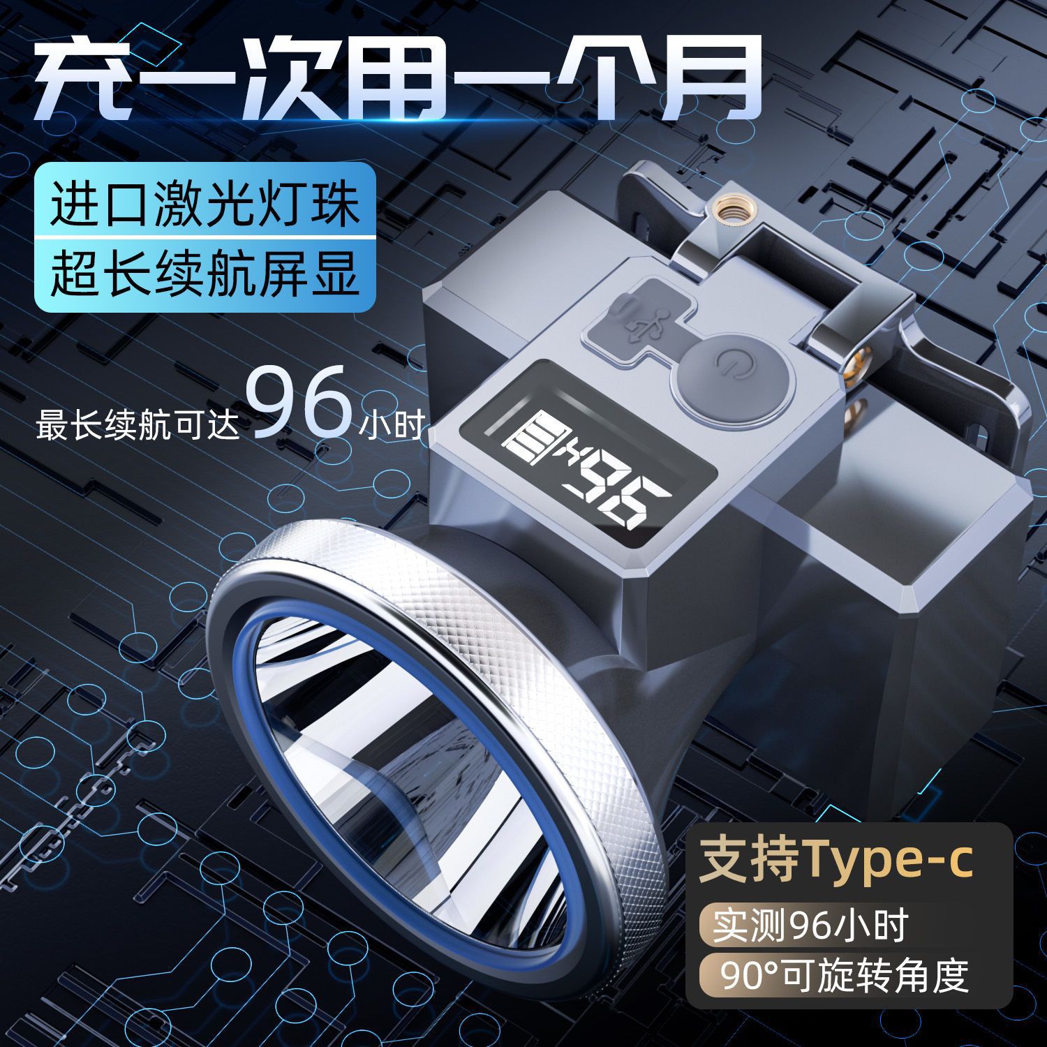 头灯十大名牌超长续航强光超亮远射户外钓鱼照明可充电头戴式进口图片
