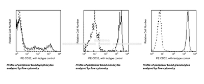BD Pharmingen™ PE Mouse Anti-Human CD32 抗体，货号550586