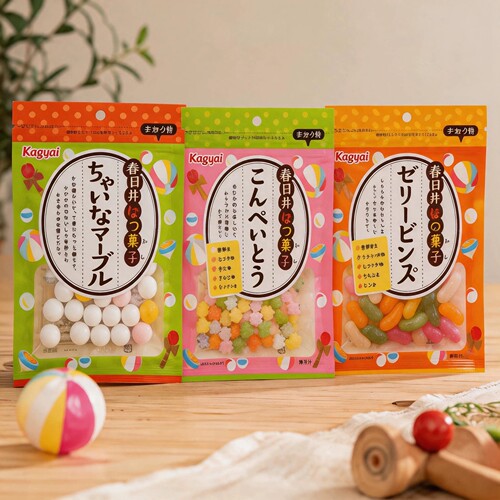 春日井进口硬糖混合水果味袋装日本传统糖果金平糖彩色什锦星星糖