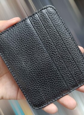 真牛皮零钱包老人卡保护套公交超薄卡套银行卡收纳钱包驾驶证件包