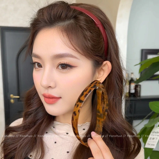 可折叠2026新款 高颅顶头箍洗脸带齿防滑发卡女成人头饰 发箍便捷式