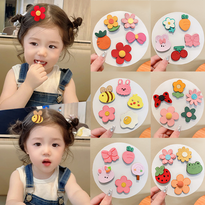 碎发贴发饰布艺甜美可爱气质时尚