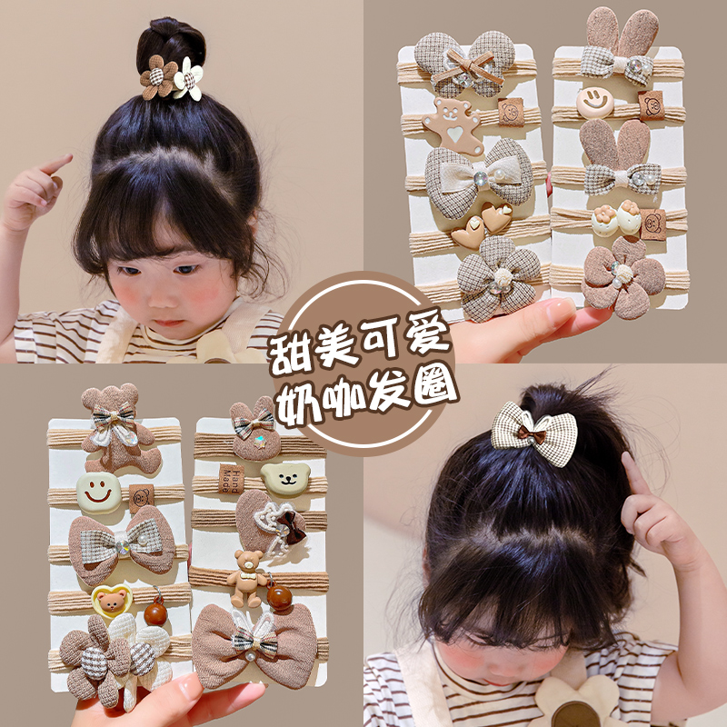 抖音热卖同款发绳卡通小熊儿童款