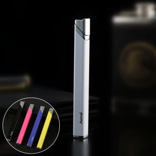 创意金属长条打火机防风金属火焰点烟器搞怪创意个性女孩子专属小