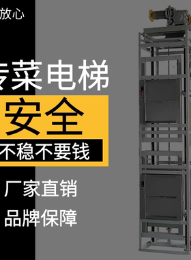 新饭店学校幼儿园传菜电梯食堂酒店上菜机曳引式静音定制小型升降