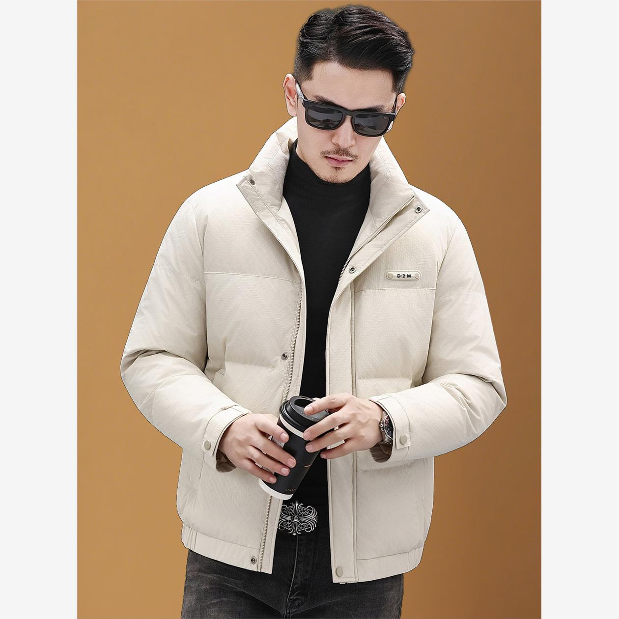 保罗冬季立领羽绒服男商务休闲冬装中年爸爸装防寒服保暖外套