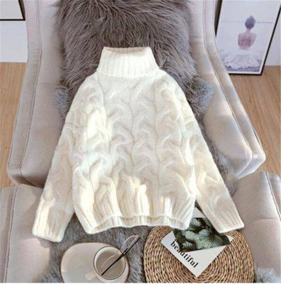 newWomen's vintage thickened turtleneck 女士复古加厚高领毛衣