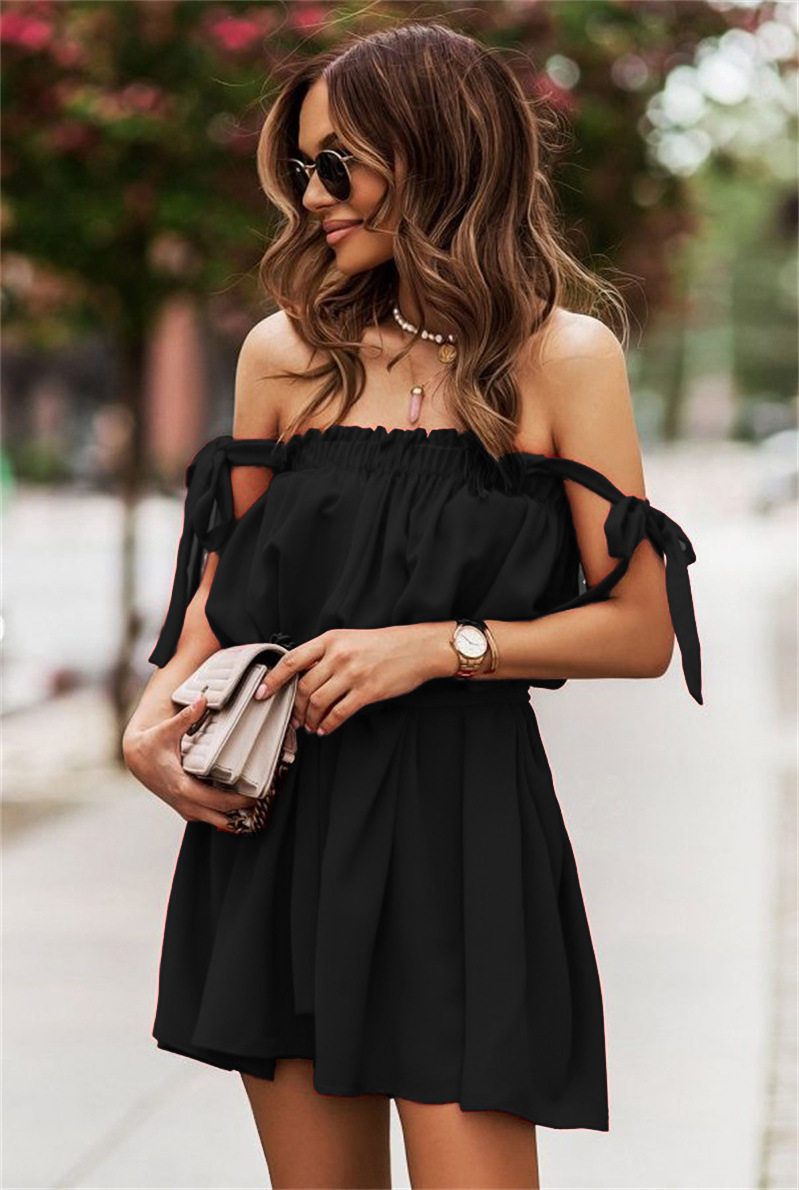 Multi-wearing suspender solid color dress 多种穿法吊带连衣裙