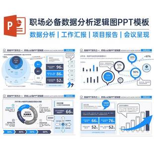【PPT做的好，机会少不了】高级感商务数据分析逻辑架构图PPT模板