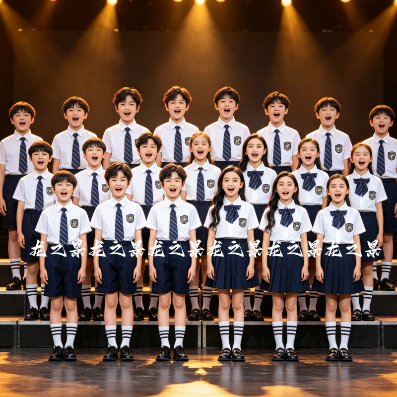 六一儿童合唱演出服幼儿园大班毕业照班服夏季小学生朗读表演服装