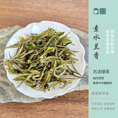 【包邮试喝】长兴紫笋茶顾渚贡焙24年明代古法蒸青绿茶明后10g
