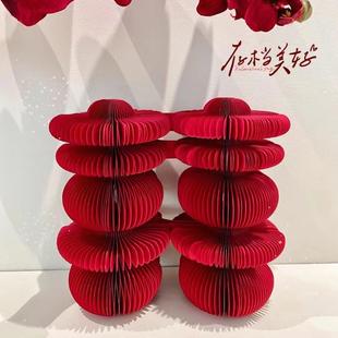 创意喜字摆件桌面装 饰高级感 饰品双喜中式 客厅婚礼摆台婚房布置装