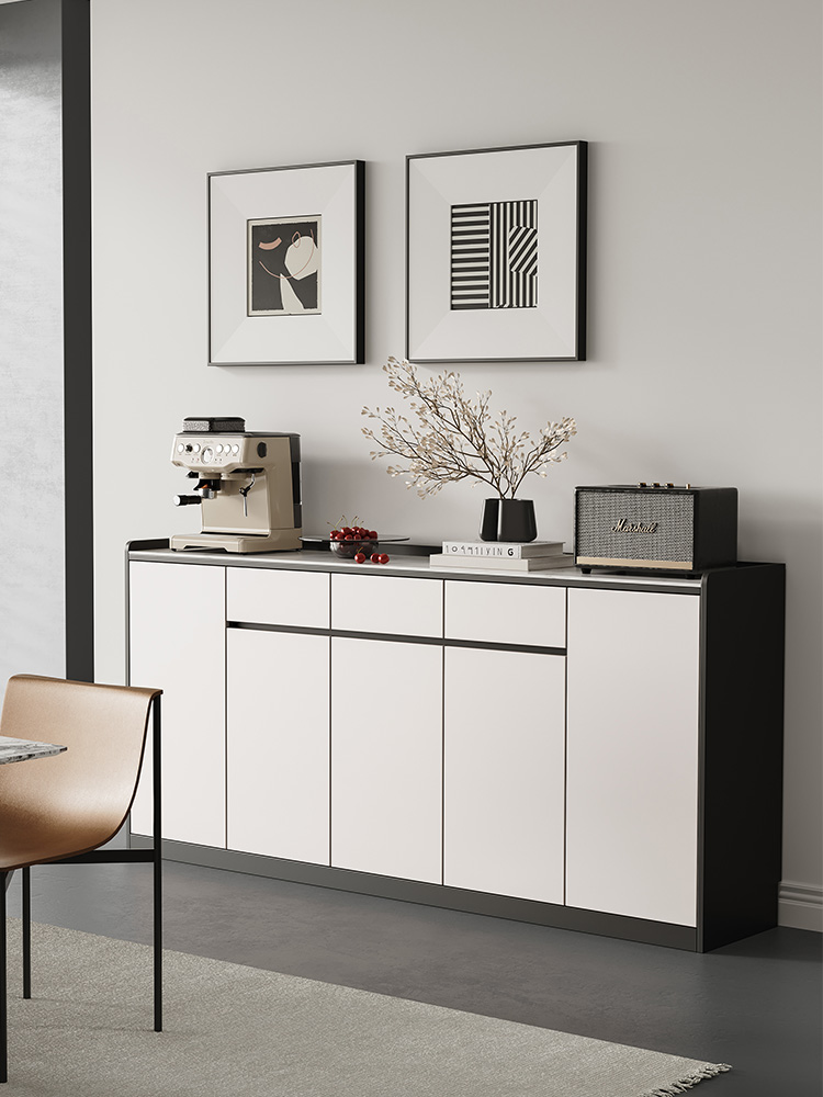 实木餐边柜矮柜落地储物柜咖啡机置物柜客厅收纳柜子橱柜家用厨房